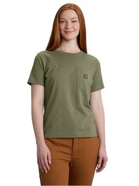 Carhartt Olive Green Short Sleeve Pocket Tee